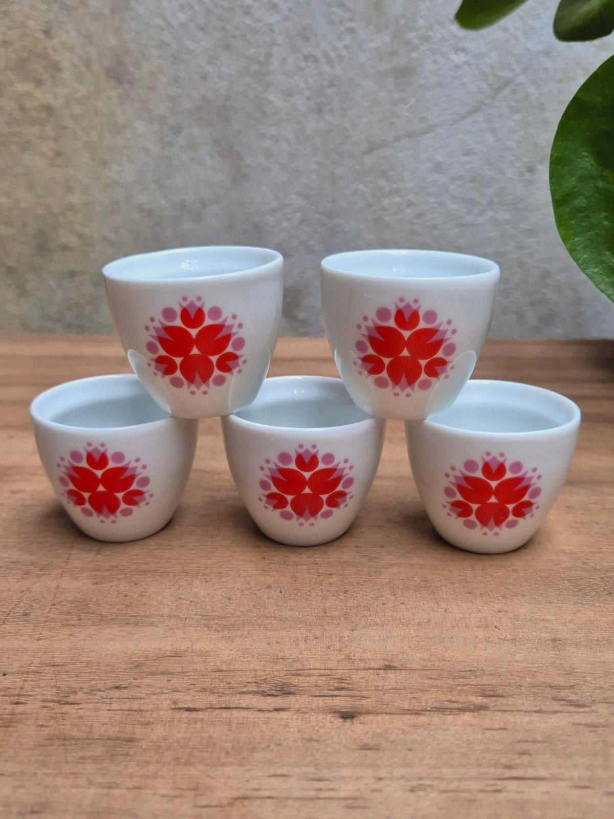 Set van 5 Thomas Germany Vintage Eierdopjes., Ophalen of Verzenden