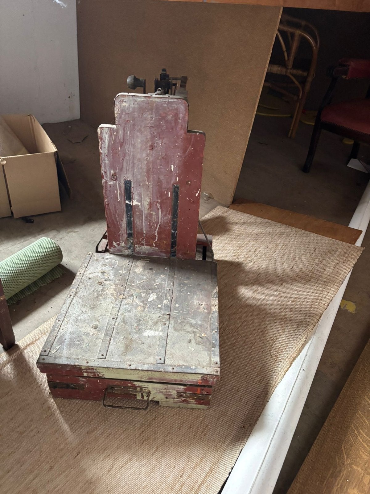 Antieke Vloerweegschaal - Robuust en Decoratief, Ophalen, Gebruikt, Vloerweegschaal, 200 kg of meer