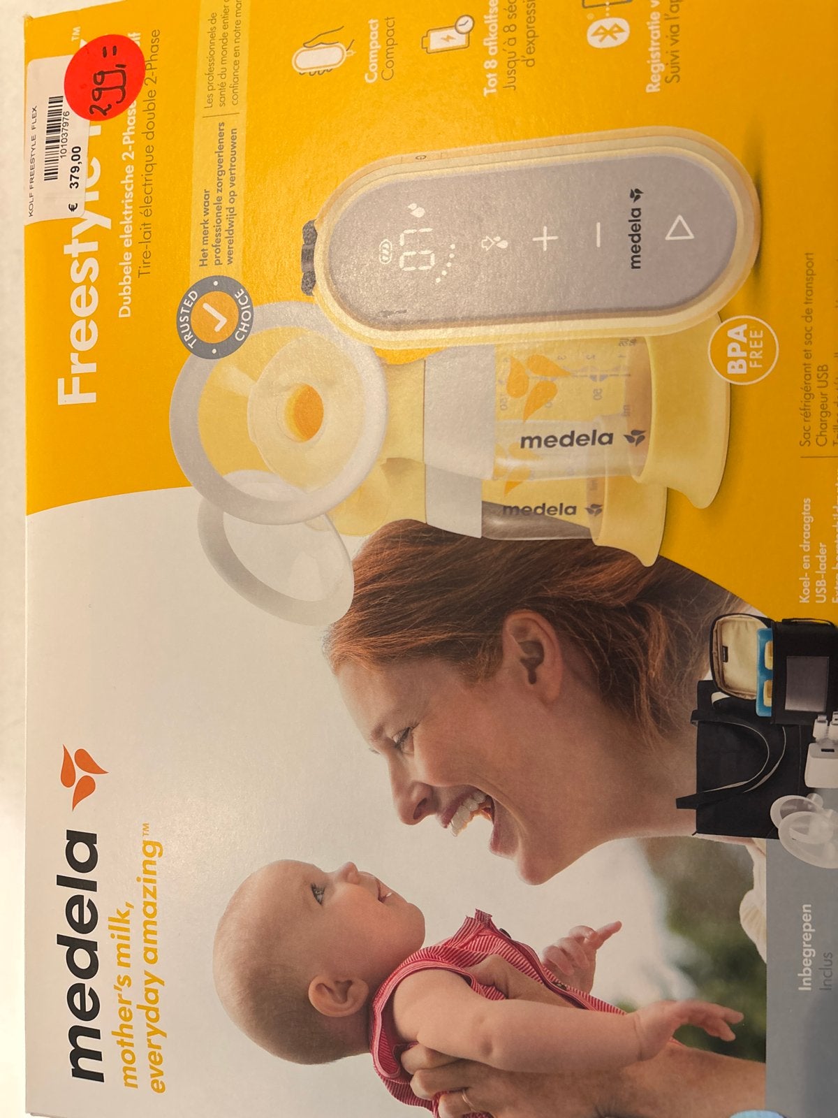 Medela Freestyle Flex borstkolf + optionele voedings-bh, Ophalen, Gebruikt