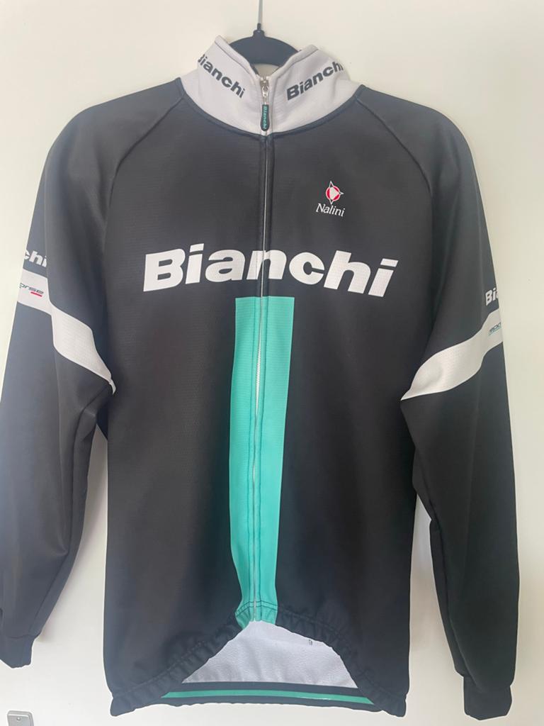 Bianchi Wielrenjas XL (valt als L), Fietsen en Brommers, Fietsaccessoires | Fietskleding, Zo goed als nieuw, Heren, Bovenkleding