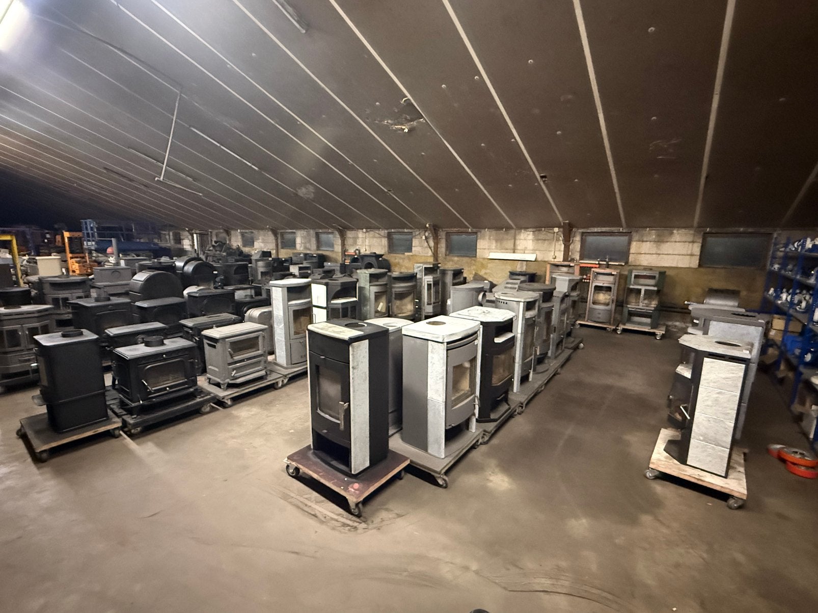 Nette diverse houtkachel gietijzer speksteen staal, Gebruikt, Ophalen of Verzenden, Vrijstaand, Hout