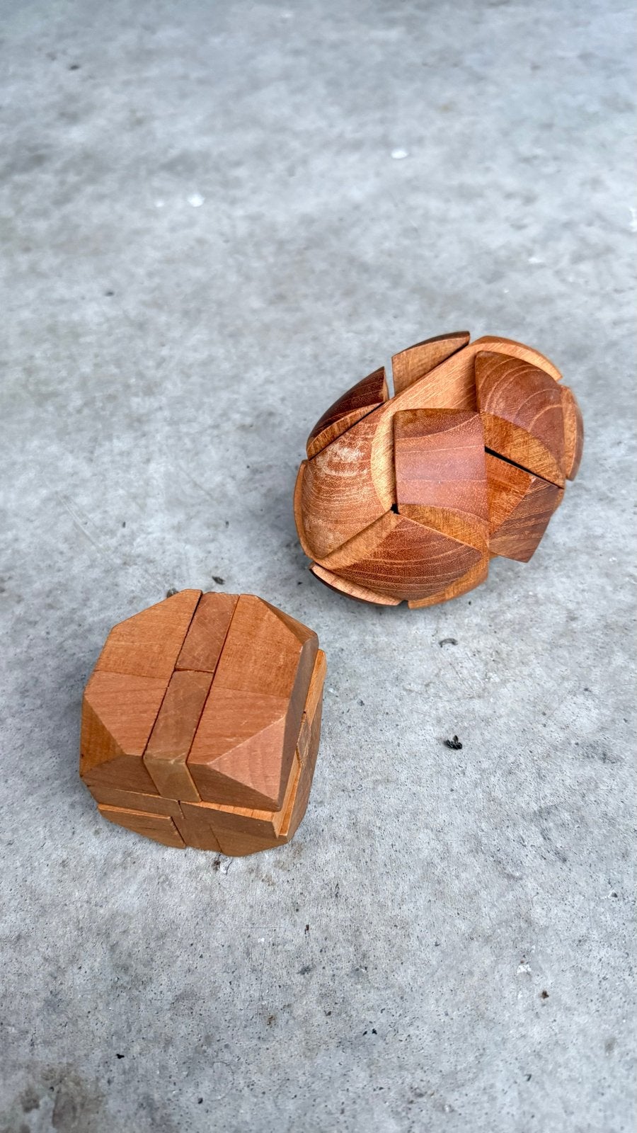 Houten 3D Puzzel Set - Breinbrekers voor Jong en Oud, Ophalen of Verzenden, Gebruikt, Overige typen