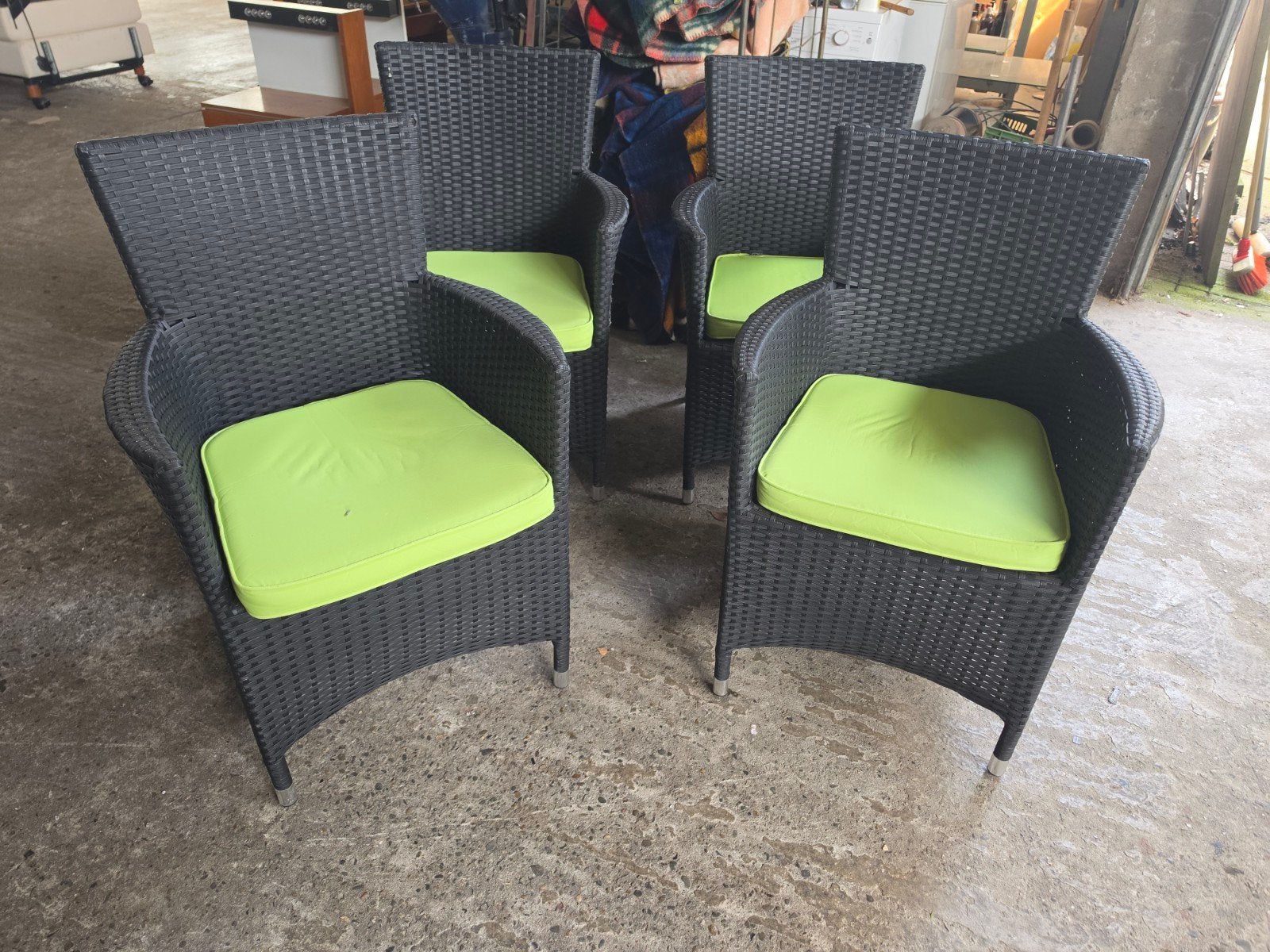 4x tuinstoel in nieuwstaat, Tuin en Terras, Ophalen of Verzenden, Zo goed als nieuw, Kunststof