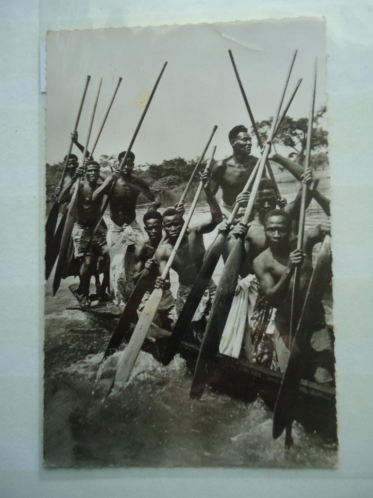 Brazzaville kaart uit 1955, Ophalen of Verzenden, Overige landen, Gestempeld