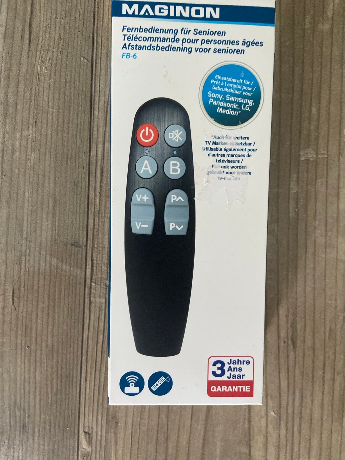 MAGINON Afstandsbediening voor Senioren FB-6, Audio, Tv en Foto, Ophalen of Verzenden, Nieuw, Universeel, Tv