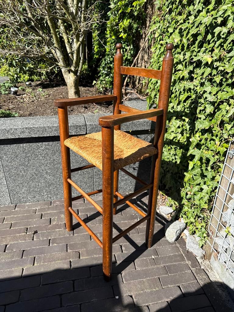 Mooie antieke kinderstoel met originele gevlochten zitting., Ophalen of Verzenden, Gebruikt, Overige typen