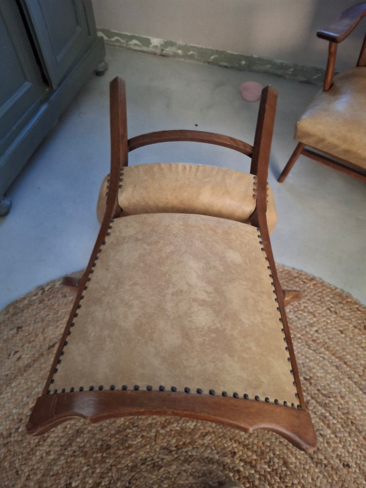 vintage landelijke fauteuils, Ophalen, Gebruikt, Leer, Vintage landelijk
