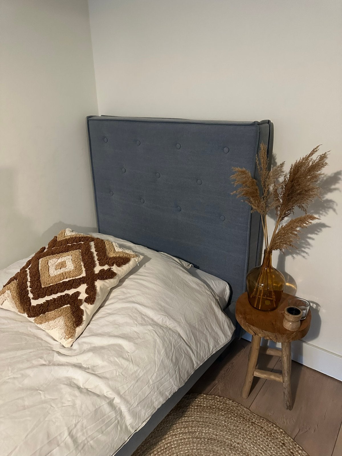 Bopita gestoffeerd bed - snel ophalen!, Ophalen, Gebruikt, Eenpersoons, Stof