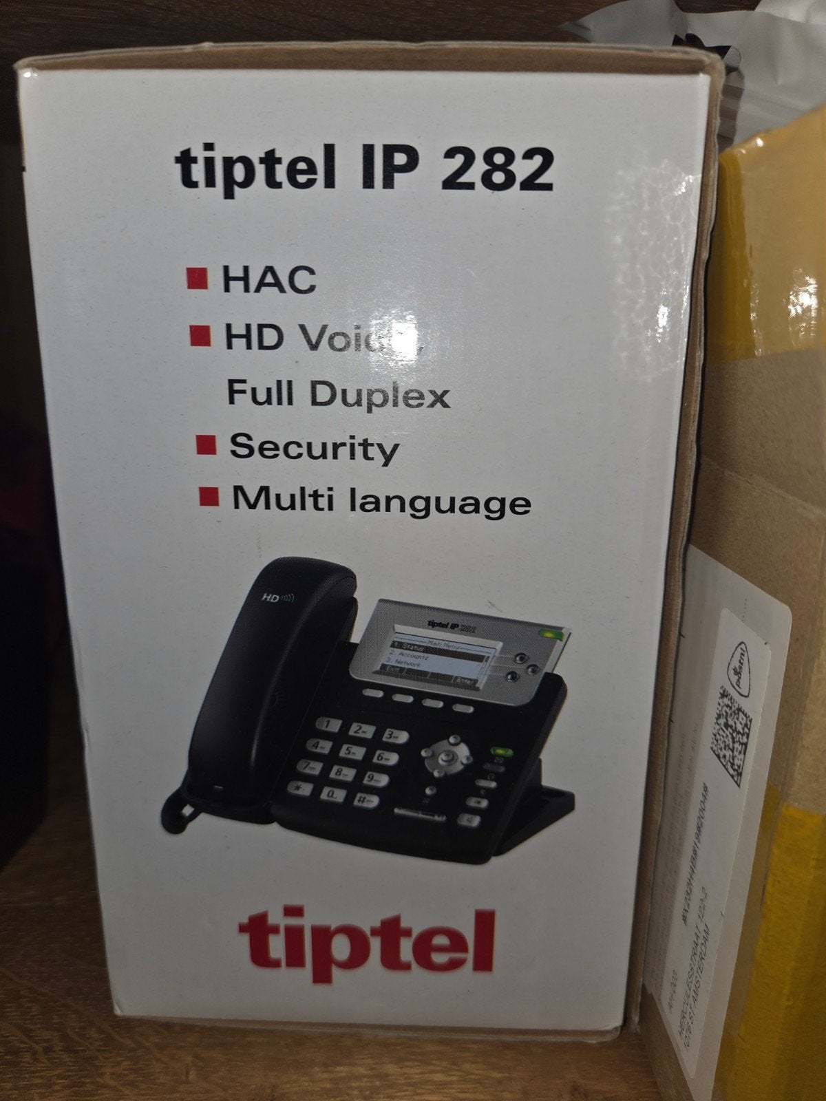 Tiptel IP 282 IP-telefoon met HD Voice en Full Duplex, Ophalen, Nieuw, 1 handset