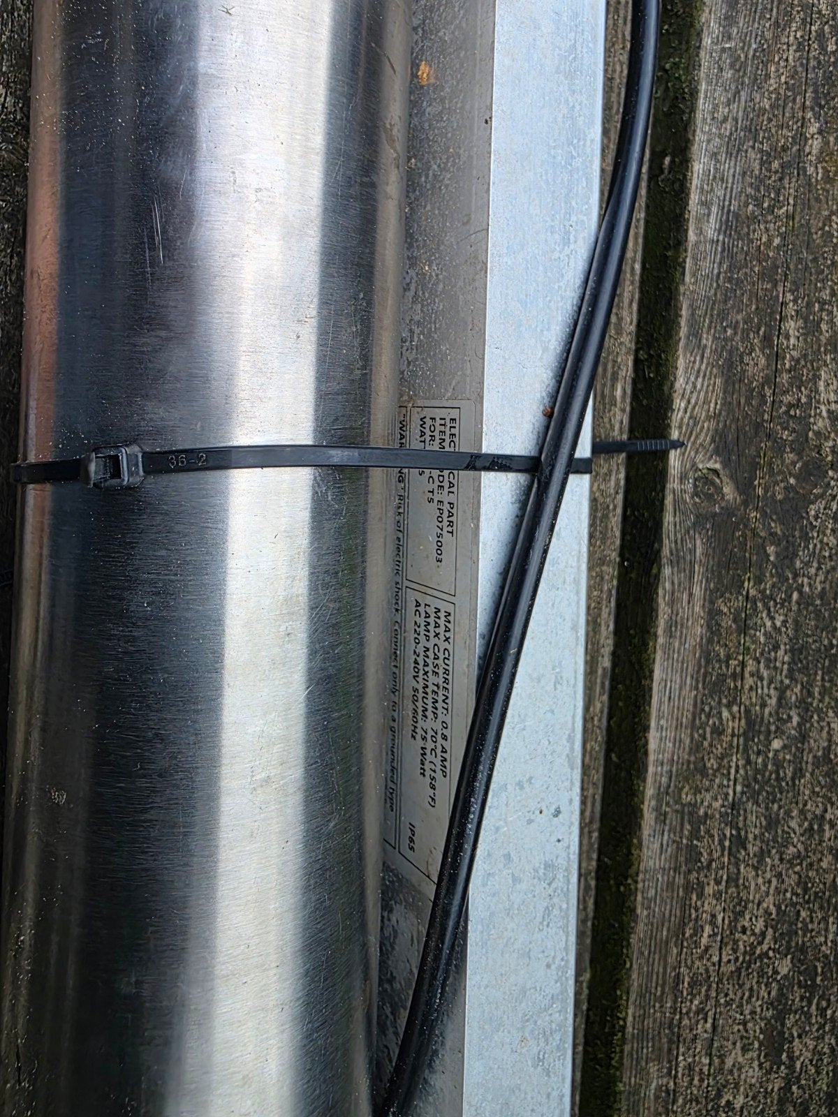Aquaforte 75 watt uv lamp, Ophalen, Gebruikt, Overige typen