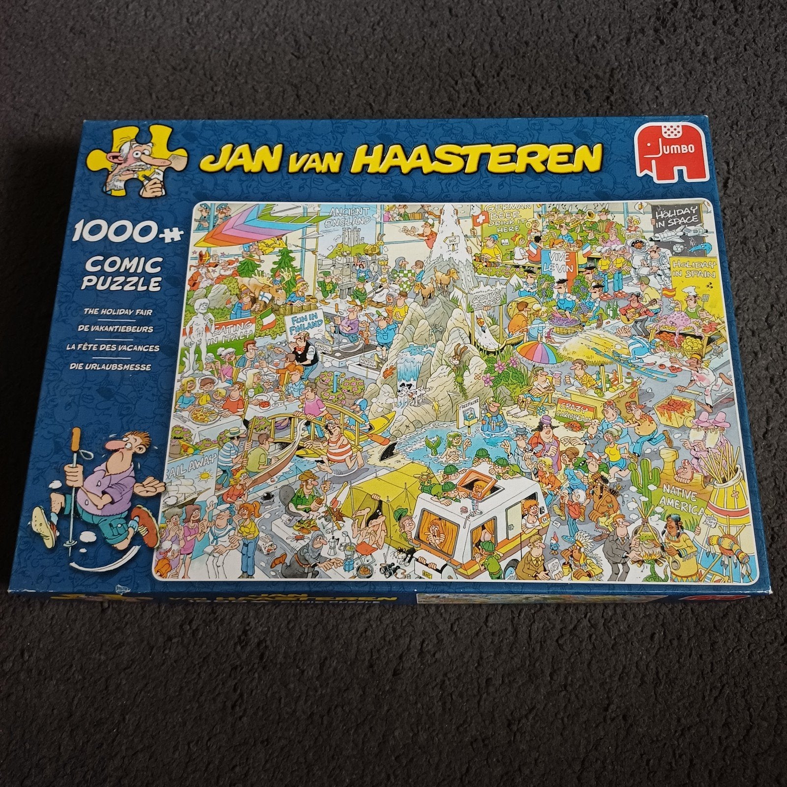 Jan van Haasteren Comic Puzzel - De Vakantiebeurs 1000+, Ophalen, 500 t/m 1500 stukjes, Zo goed als nieuw, Legpuzzel
