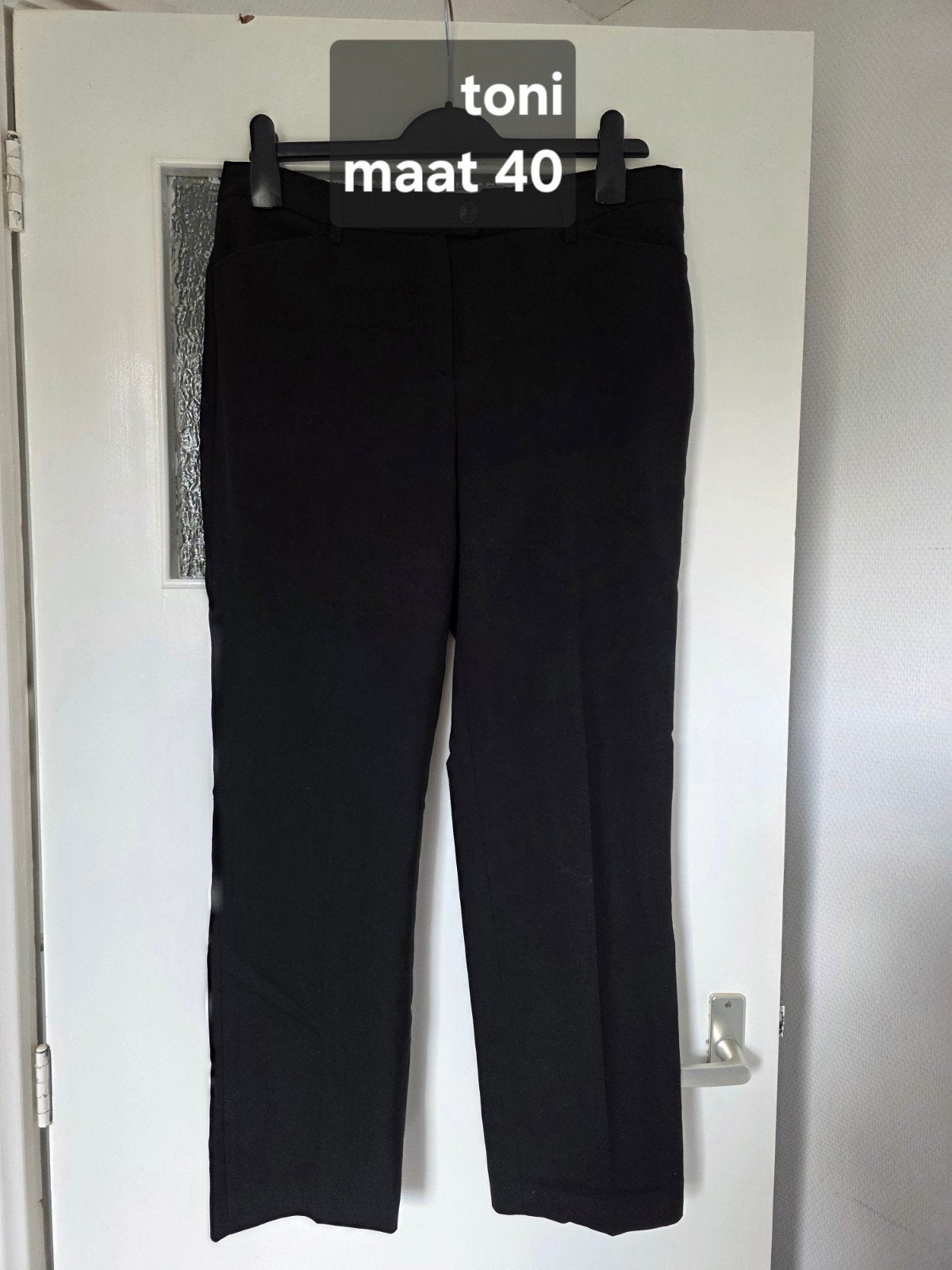 Toni zwarte broek maat 40, Maat 38/40 (M), Zwart, Ophalen of Verzenden, Lang