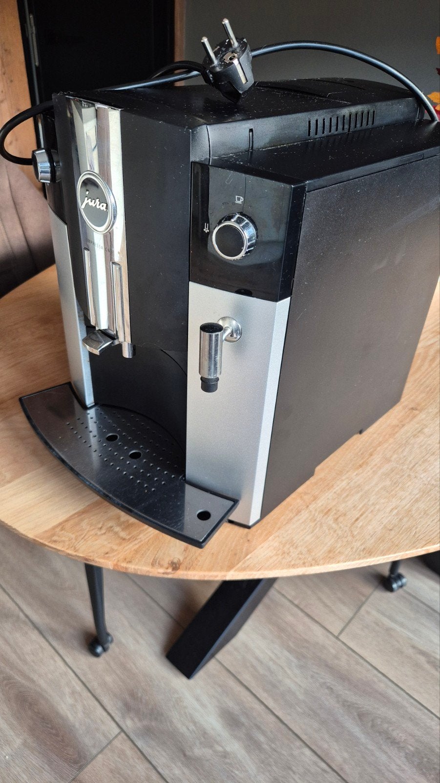 Jura Impresa  C65 Koffiemachine - Zwart/Zilver, Gebruikt, Koffiemachine, Koffiebonen, 4 tot 10 kopjes