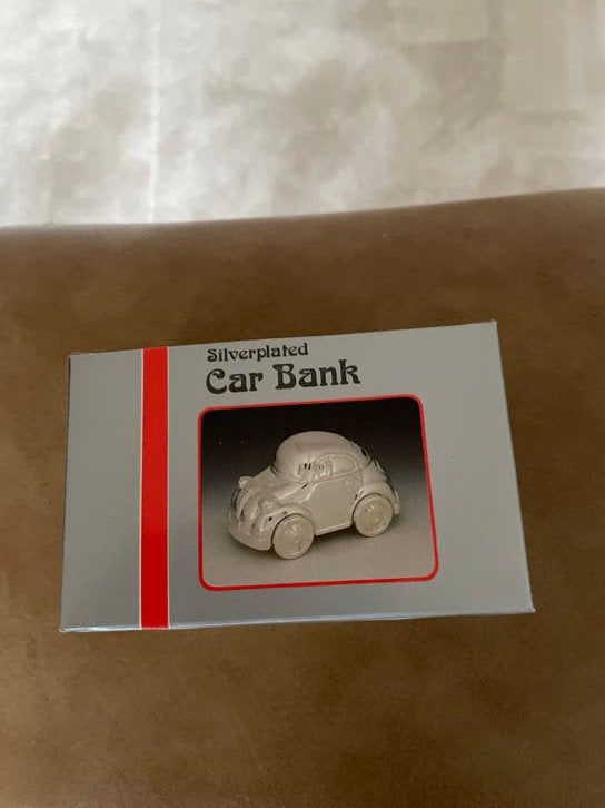 12 Zilverkleurige VW Kever Spaarpotjes - Nieuw in Verpakking, Ophalen of Verzenden, Nieuw, Metaal of Blik, Vervoermiddel