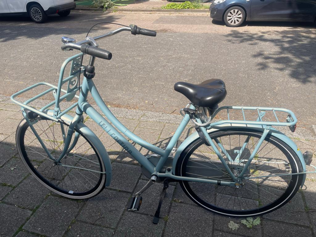 Cortina U4 Transportfiets - Lichtblauw, Overige merken, Terugtraprem, Gebruikt, Ophalen of Verzenden