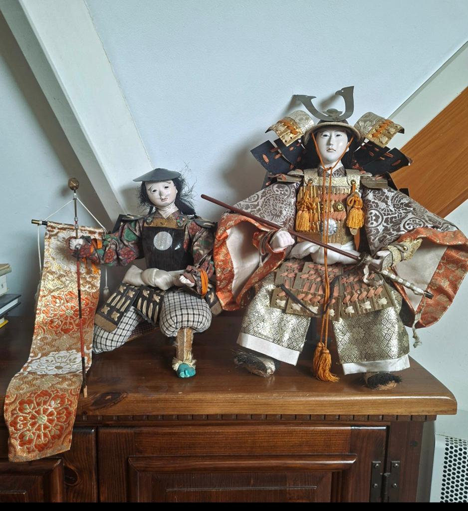 Antieke Japanse Samurai Poppen Musha Ningyo, Ophalen