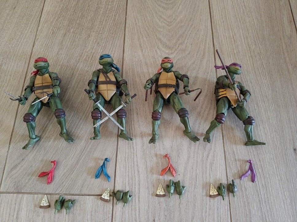 Teenage Mutant Ninja Turtles actiefiguren set, Ophalen of Verzenden, Gebruikt