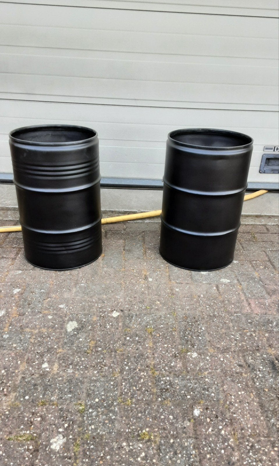 Bloembakken van een olievat, Ophalen, Kunststof, Minder dan 30 cm