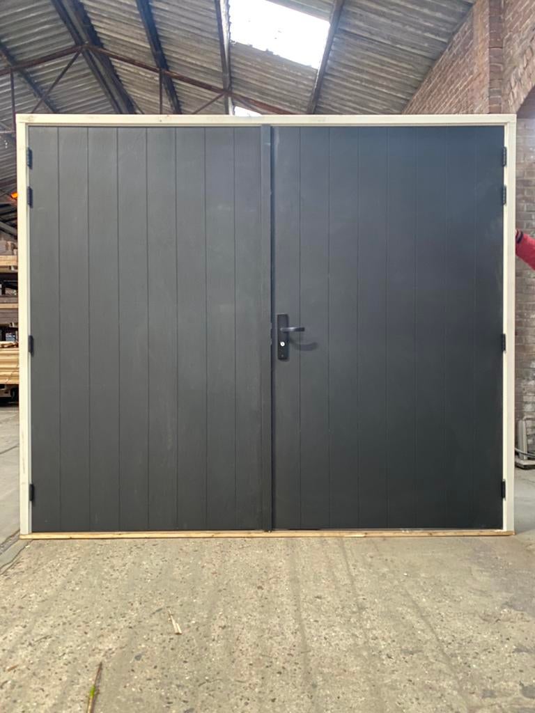 ALUPLEX GARAGEDEUR MET KOZIJN (H217xB258) MEERPUNT, NIEUW!, Ophalen, Deurkozijn, 225 cm of meer, Nieuw