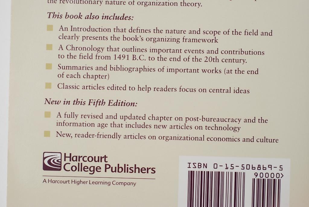 Classics of Organization Theory - Organisatietheorie (2001), Verzenden, Zo goed als nieuw, J. Steven Ott