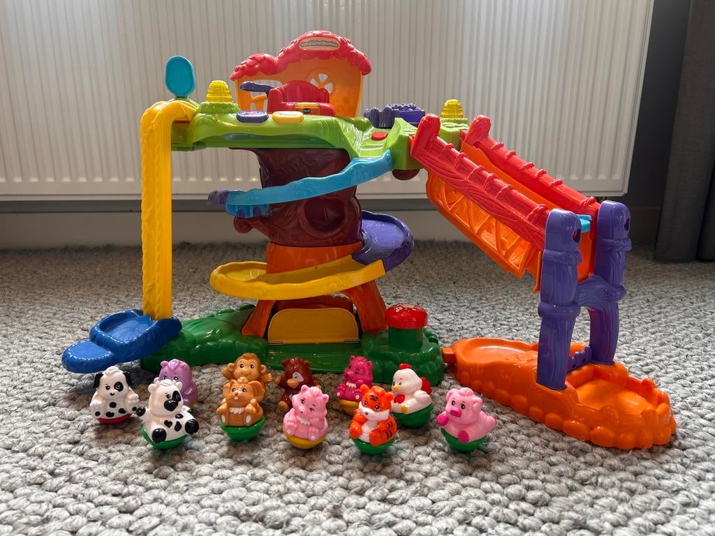 Vtech klim en verken boomhuis + poppetjes, Kinderen en Baby's, Speelgoed | Vtech, Ophalen of Verzenden, Zo goed als nieuw