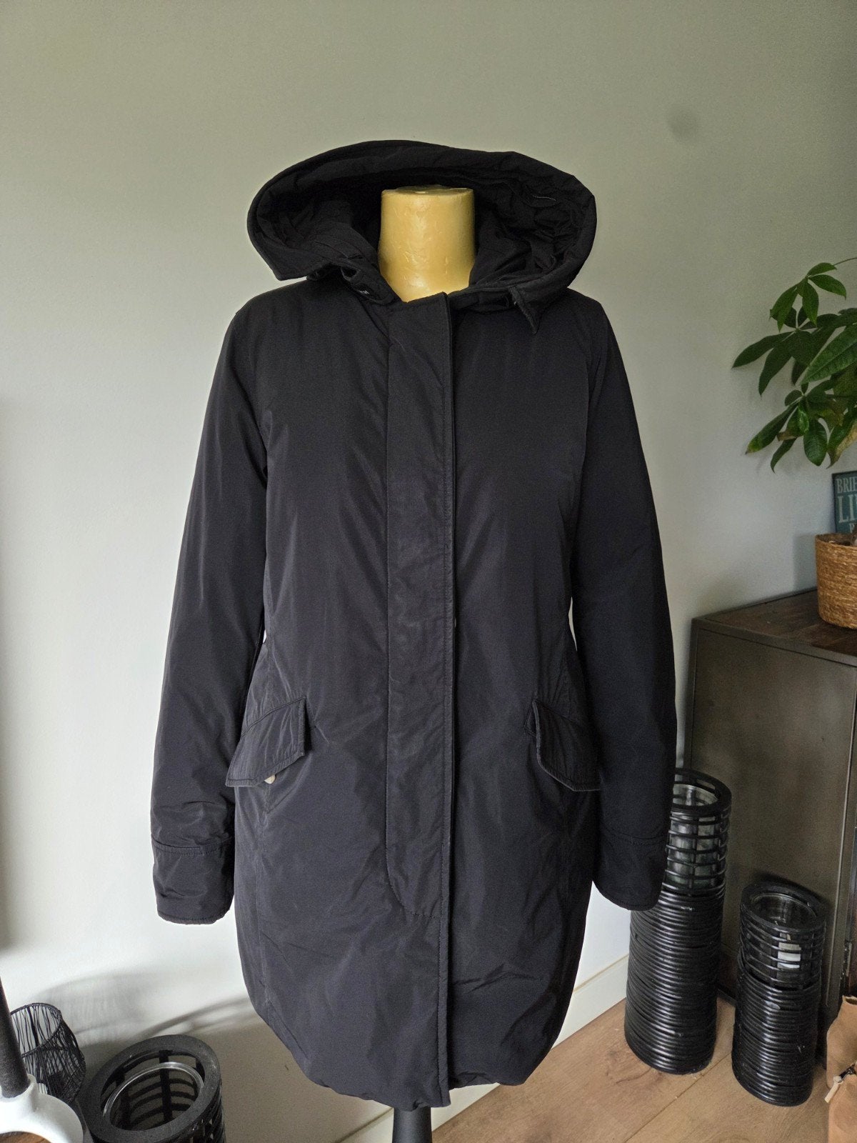 Woolrich Arctic Parka Zwart (Maat M) ( zonder bontkraag!), Maat 38/40 (M), Zwart, Ophalen of Verzenden, Zo goed als nieuw