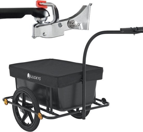 Juskys Fietsaanhanger Bagagekar - Nieuwstaat, Fietsen en Brommers, Fietsaccessoires | Aanhangers en Karren, Ophalen