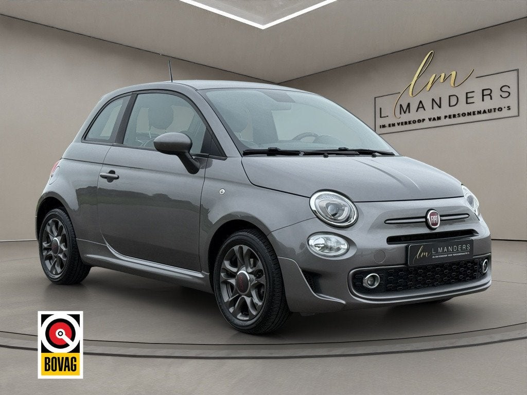 Fiat 500 1.0 Hybrid Sport 2020 GRIJS | Apple CarPlay | Clima, Auto's, Keurmerk '100% Onderhouden', Gebruikt, Euro 6, 840 kg