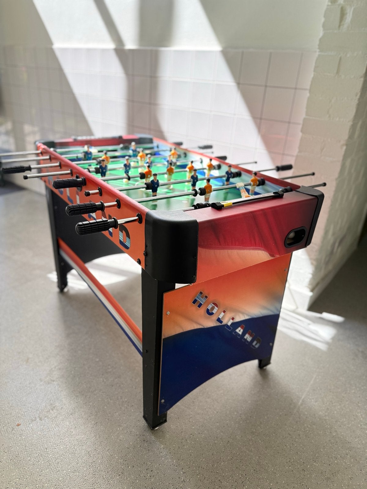 Tafelvoetbaltafel Holland - Plezier voor jong en oud!, Ophalen, Zo goed als nieuw