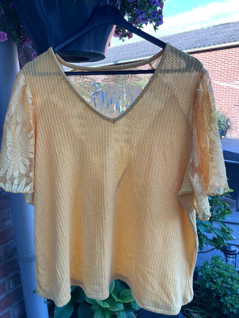 shirt shein mt 48 nieuw, Geel, Nieuw, Shein, Shirt of Top