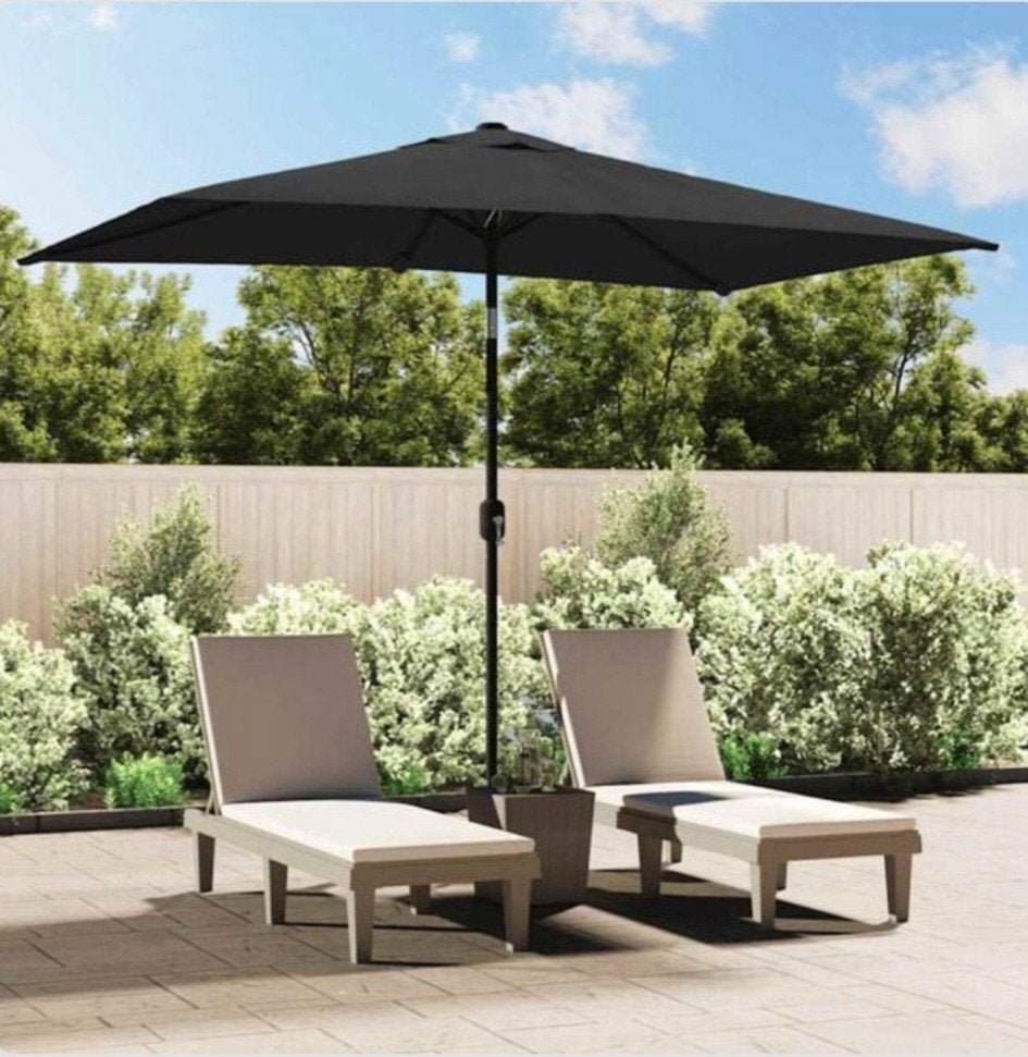 ovale parasol met voet ., Ophalen, Nieuw, 2 tot 3 meter, Kantelbaar