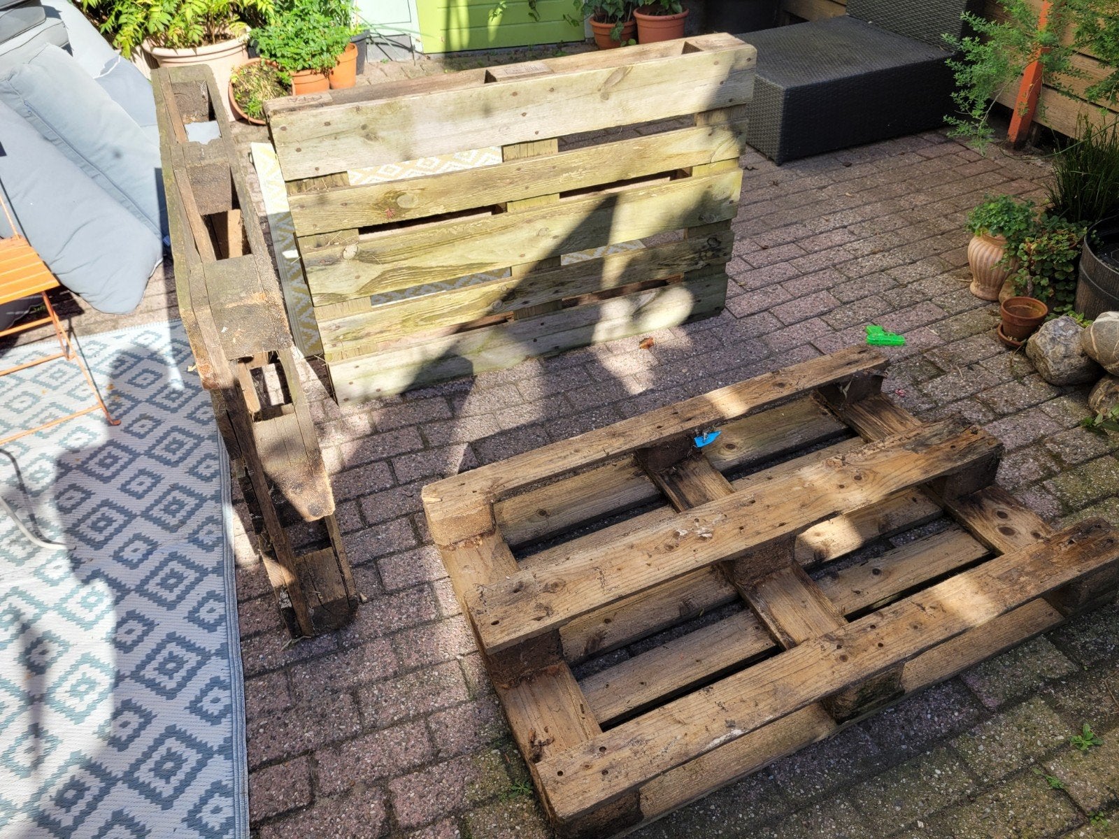 4 pallets gratis op te halen, Tuin en Terras, Ophalen