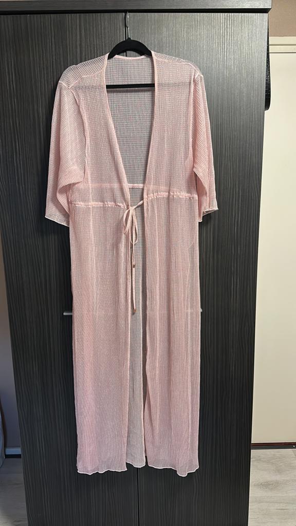 Kimono, Kleding | Dames, Truien en Vesten, Ophalen of Verzenden, Zo goed als nieuw, Maat 46/48 (XL) of groter, Roze