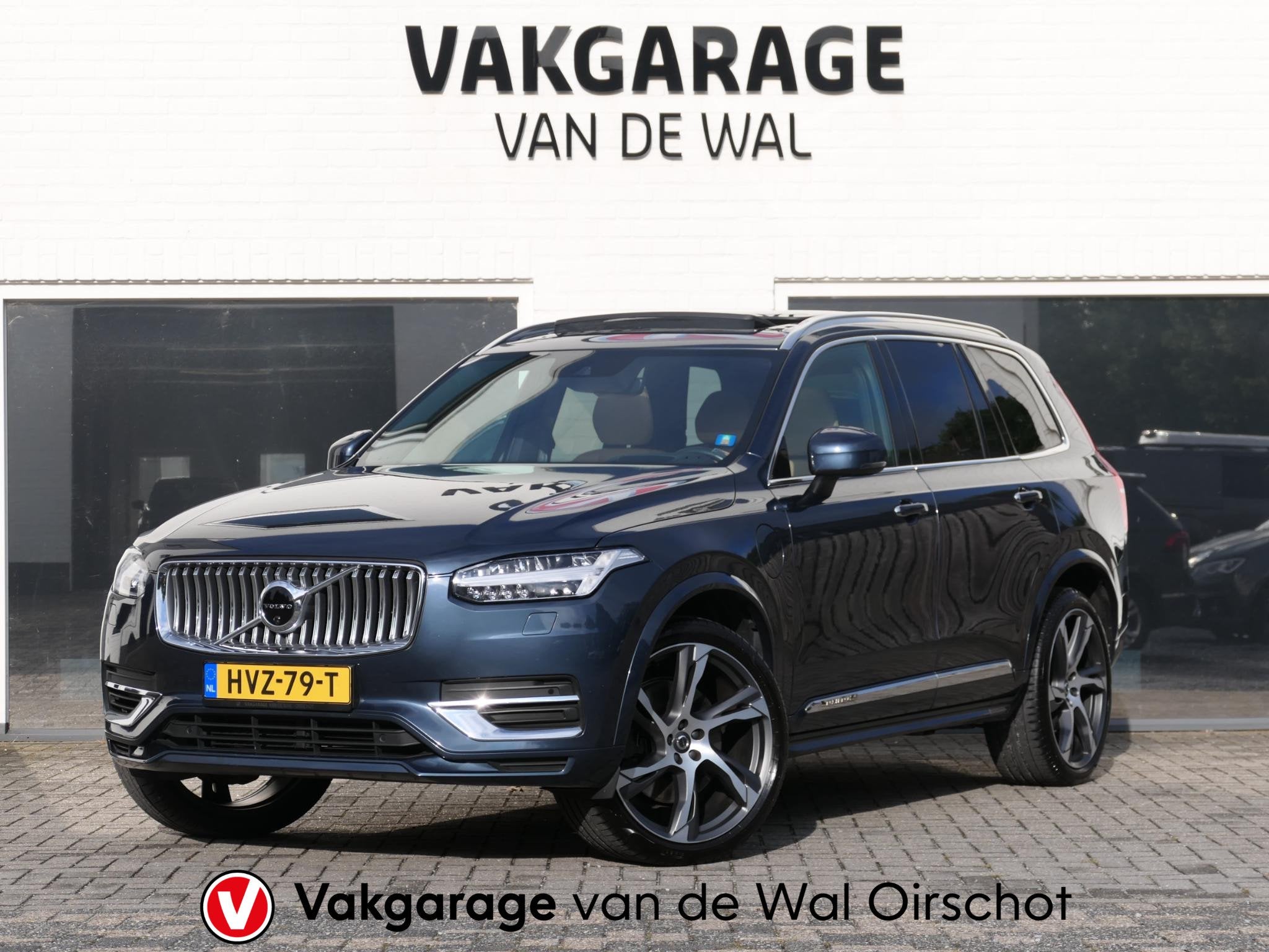 Volvo XC90 2.0 T8 Recharge AWD Ultimate Bright | Long Range, Auto's, Gebruikt, 4 cilinders, 1969 cc, Blauw
