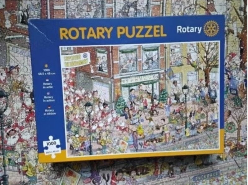 Puzzel Rotary international 'Rotary in actie', Ophalen, 500 t/m 1500 stukjes, Zo goed als nieuw, Legpuzzel