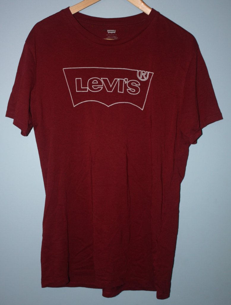 Levi's shirt origineel mt M donkerrood. zgan, Maat 48/50 (M), Ophalen of Verzenden, Zo goed als nieuw, Levi’s
