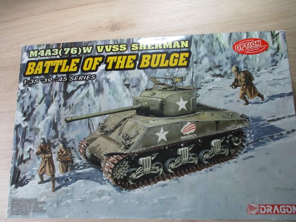 Dragon M4A3(76) VVSS sherman battle of bulge, Overige merken, Gebruikt, Tank, 1:32 tot 1:50