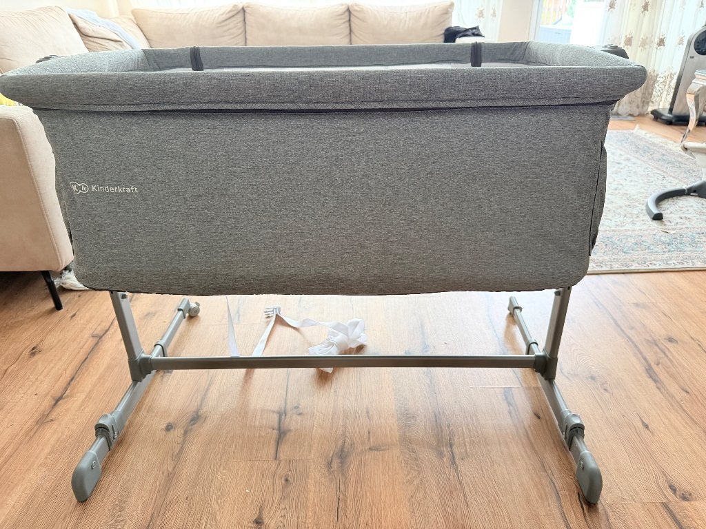 Kinderkraft NESTE UP2 co-sleeper – grijs –, Ophalen, 85 tot 100 cm, Zo goed als nieuw, Minder dan 140 cm