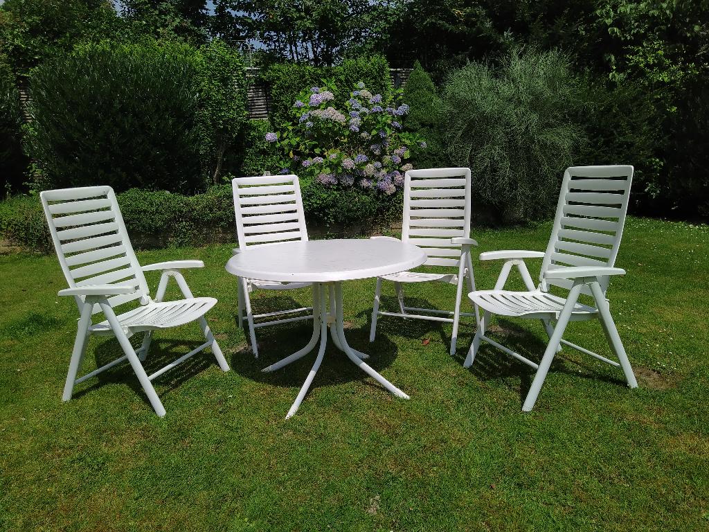 Kettler tuinset - ZGAN, Tuin en Terras, Tuinsets en Loungesets, Ophalen, 4 zitplaatsen, Kunststof, Zo goed als nieuw