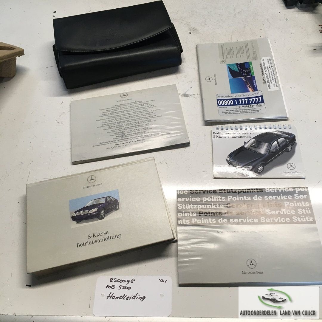 Mercedes S500 5.0 automaat 2001 25000098  Handleiding, Auto diversen, Ophalen of Verzenden
