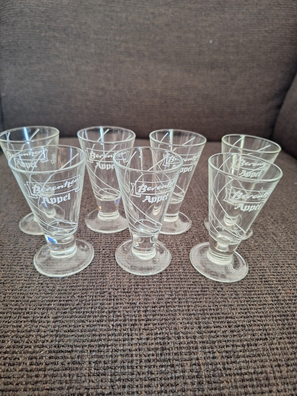 BERENTZEN APPEL glaasjes 0.2cl, 7 stuks, Ophalen of Verzenden, Zo goed als nieuw, Borrel- of Shotglas