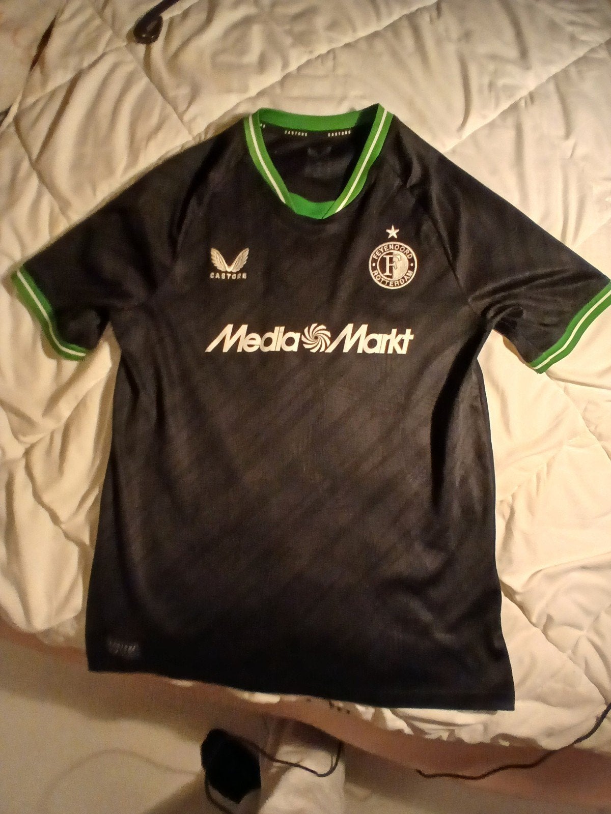 Feyenoord Uitshirt 2023/2024 - Maat M, Zwart, Ophalen of Verzenden, Voetbal, Gedragen