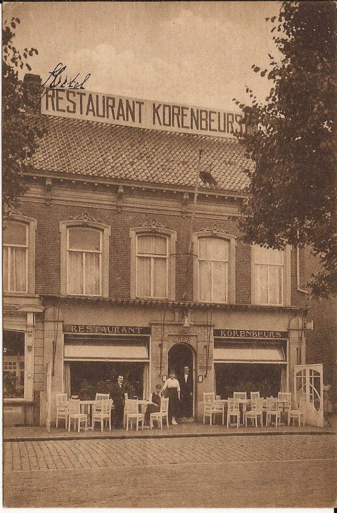 TILBURG  RESTAURANT DE  KORENBEURS v Opstal 1920 nr 026, Ophalen of Verzenden, Voor 1920, Gelopen, Noord-Brabant