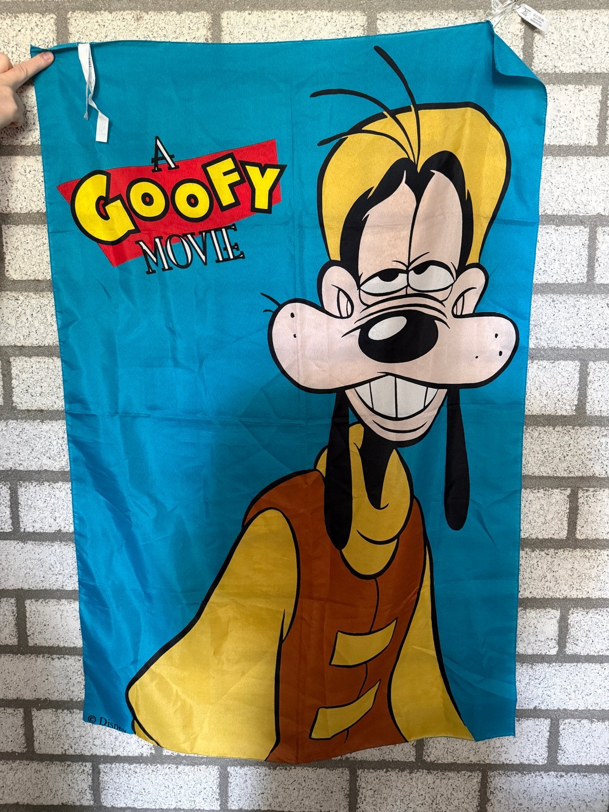 A Goofy Movie Poster Flag - Vintage Disney, Walt Disney, Walt Disney, Ophalen of Verzenden, Zo goed als nieuw