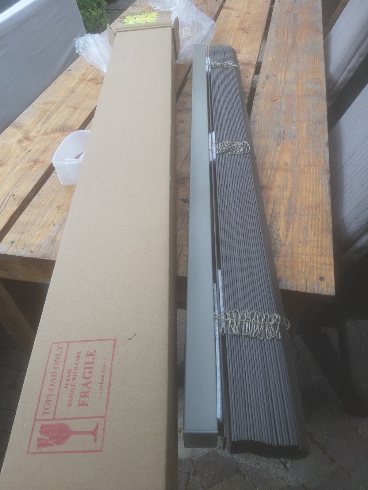 houten jaloezie, Overige materialen, 100 tot 150 cm, Overige typen, Nieuw
