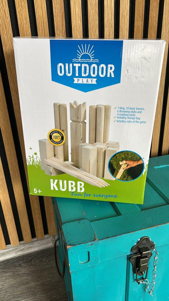 Outdoor play kubb spel (nieuw), Ophalen of Verzenden, Nieuw