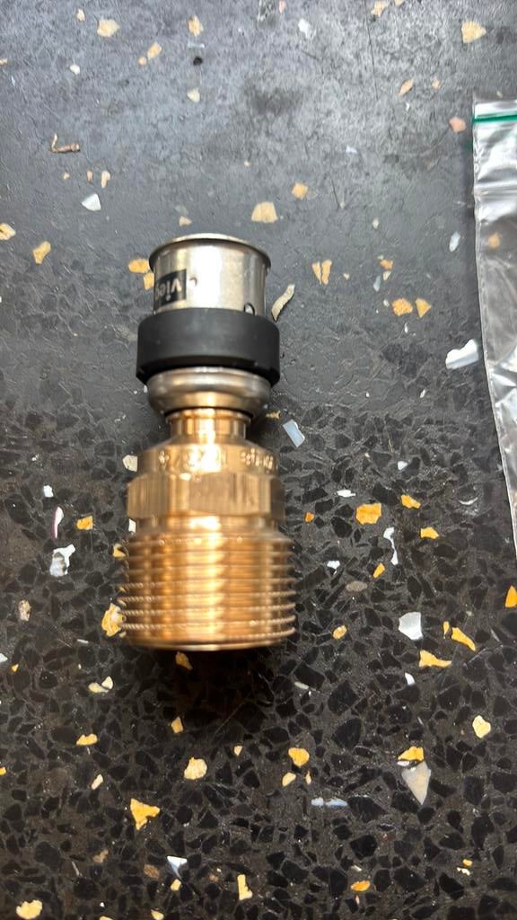 729547 Viega Smartpress 16 x 3/4” bu.dr, Ophalen of Verzenden, Nieuw, Koper, Overige typen
