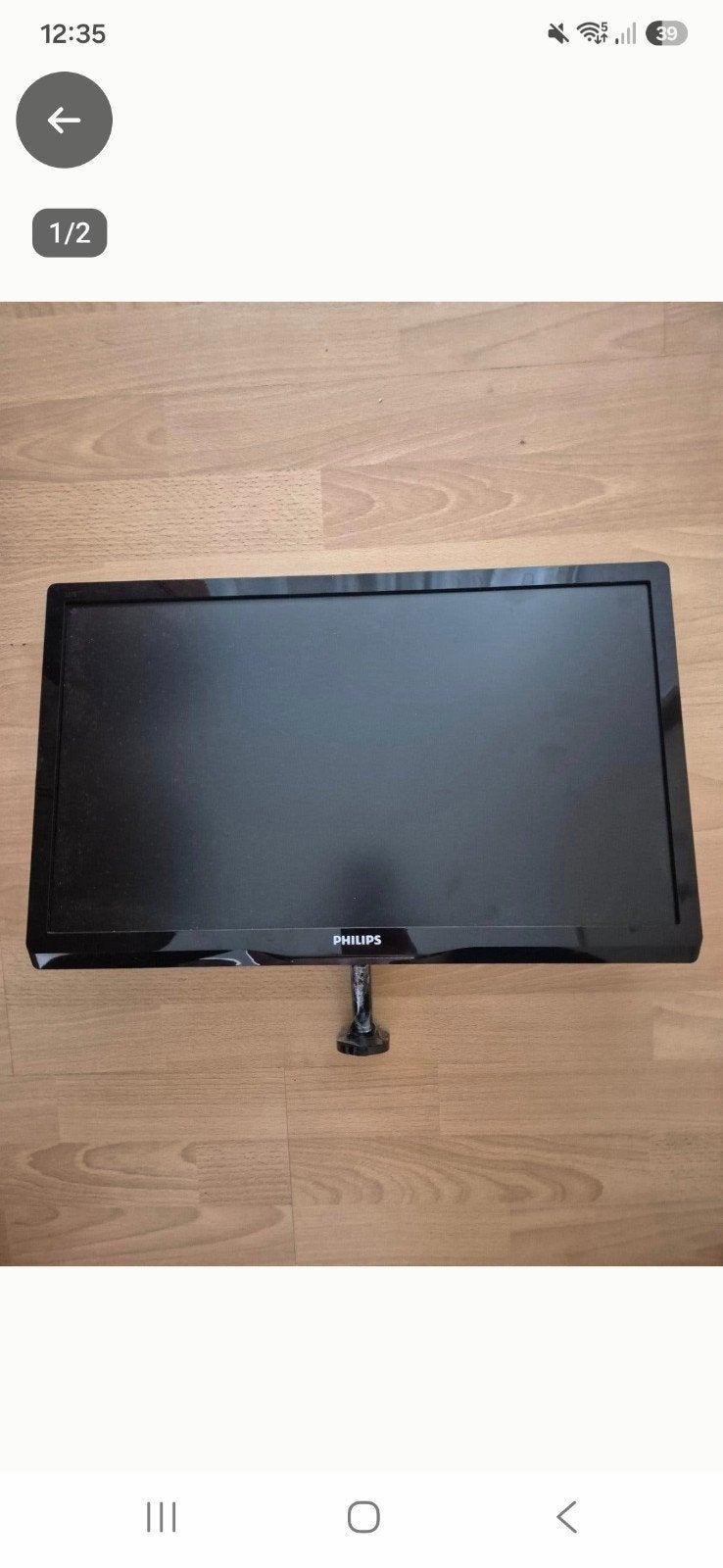 Gratis!!! Philips monitor van 21,5 inch, Ophalen, Philips, HDMI, Full HD