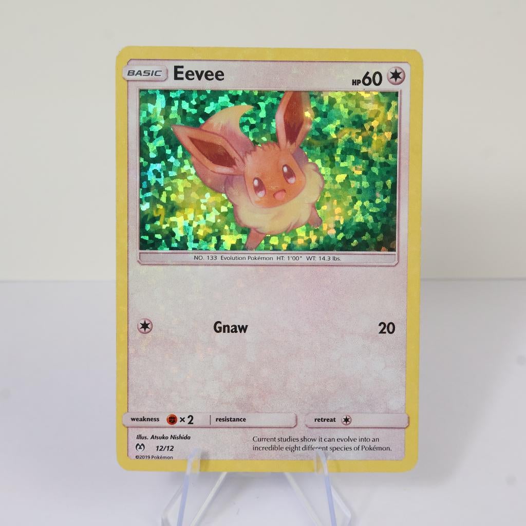 Pokémon TCG - Eevee McDonalds 2019 Promo 12/12, Ophalen of Verzenden, Zo goed als nieuw, Losse kaart