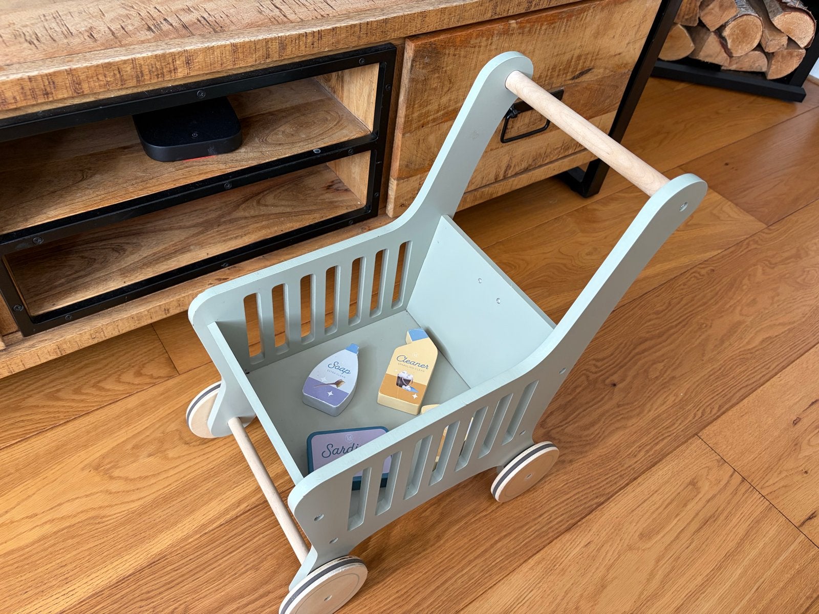 Little Dutch houten winkelwagentje met accessoires, Ophalen, Gebruikt, Jongen of Meisje